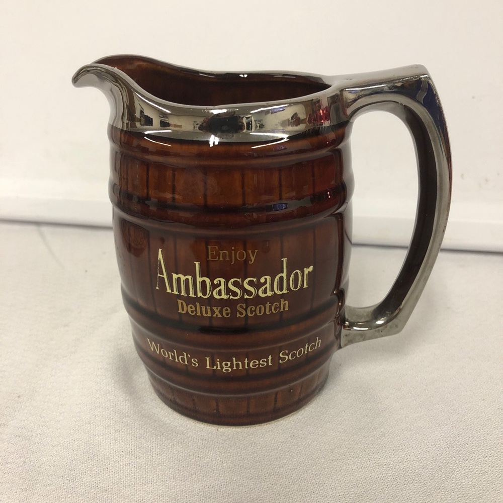 Vintage Ambassador Deluxe Scotch Ceramic Pitcher